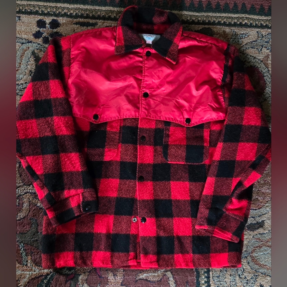 VTG Big Bill Red Lumberjack Coat S